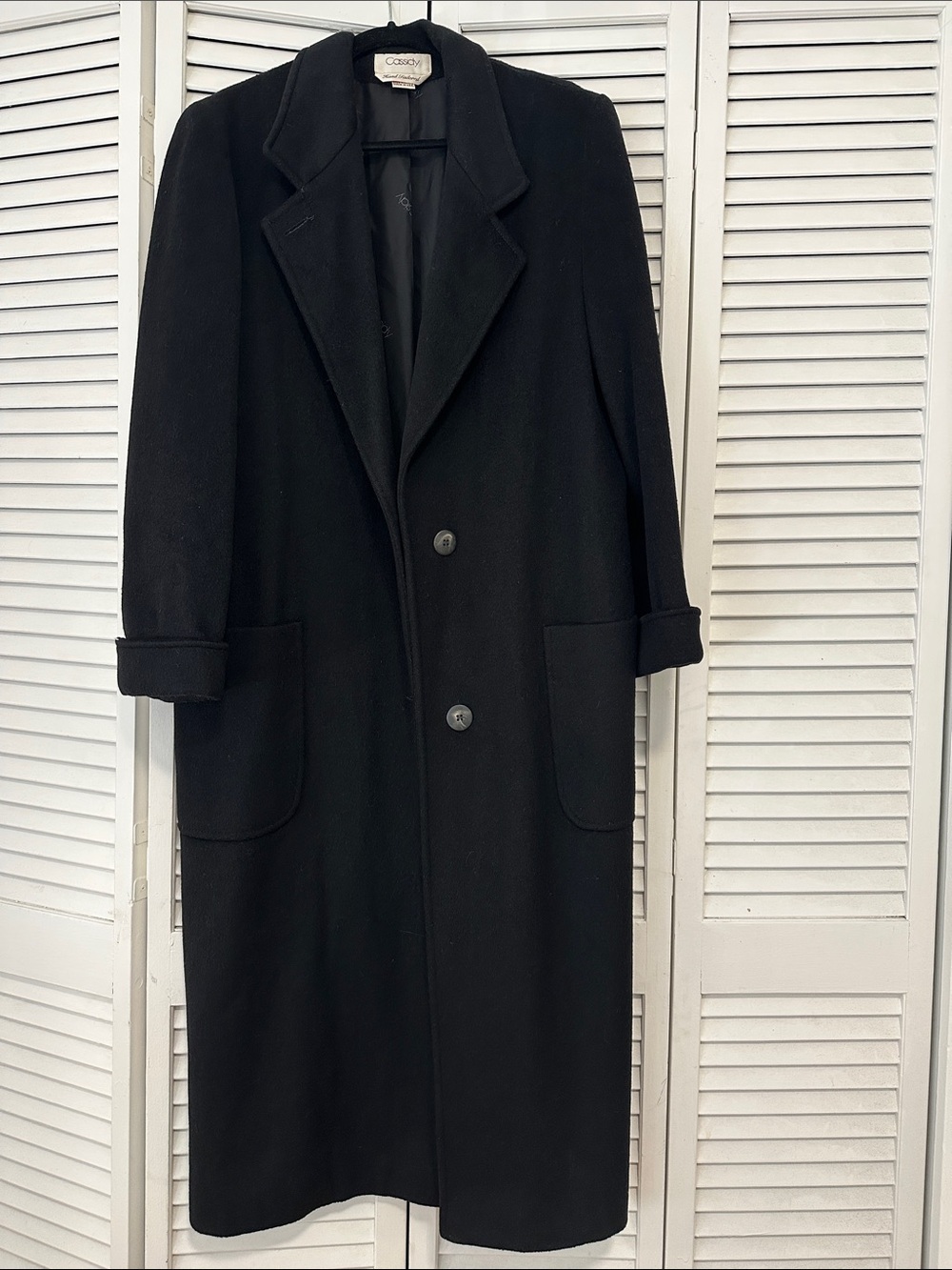 Long Black Wool Coat